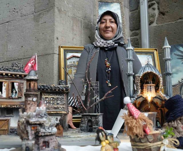 Erzurum'da atıkları sanata dönüştüren usta öğretici Ayşe Küçükdemir
