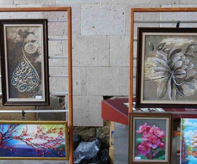 Erzurum’da "Yaşayan Değerlerin Sanat Yolculuğu" sergisine ilgi yoğun