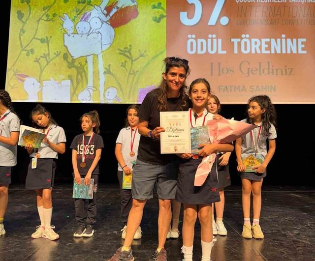 GKV Özel İlkokulu'ndan uluslararası sanat başarısı