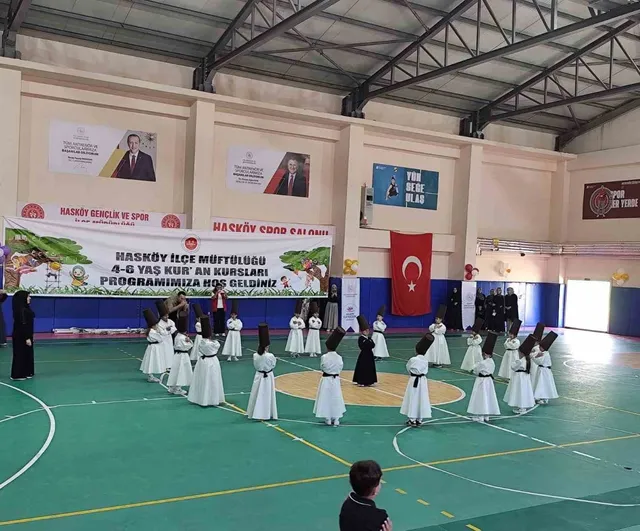 Hasköy'de 4-6 Yaş Kur'an Kursu Öğrencileri Yıl Sonu Etkinliğinde Buluştu