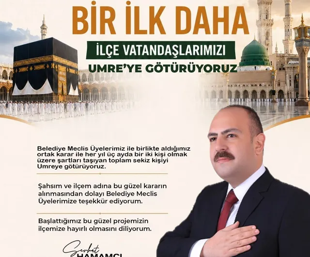 İnönü Belediyesi, Her Yıl 8 Kişiyi Umre'ye Gönderecek