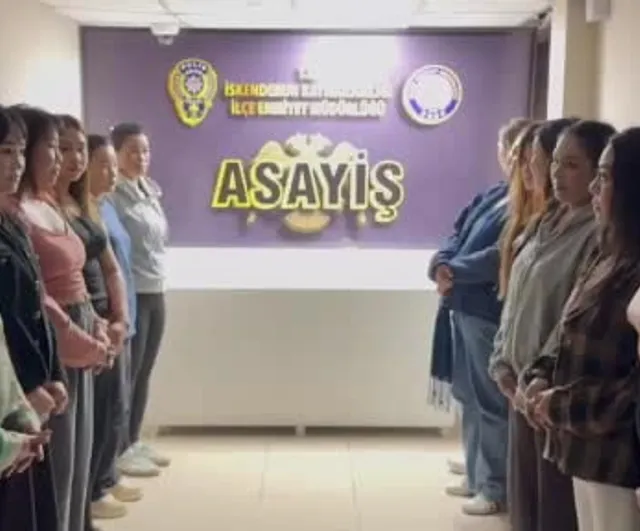 İskenderun'da masaj ve spa salonlarında kaçak çalıştırılan 31 Taylandlı kadın yakalandı