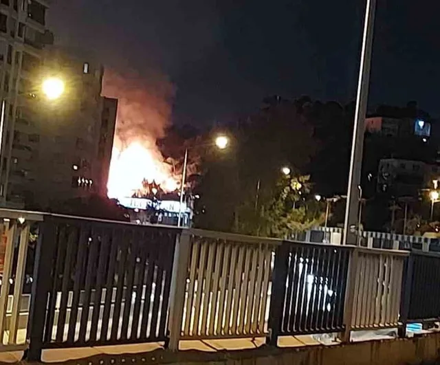 İzmir Bayraklı'da otluk alanda yangın: İtfaiye müdahalesi sürüyor