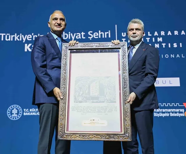 Kahramanmaraş UNESCO'nun edebiyat şehri oldu