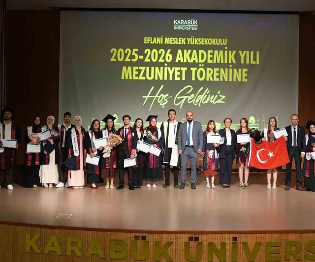 Karabük’te Eflani ve Yenice meslek yüksekokullarında mezuniyet törenleri