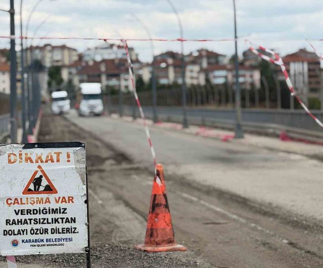 Karabük'te Kanyon Köprü trafiğe geçici olarak kapatıldı