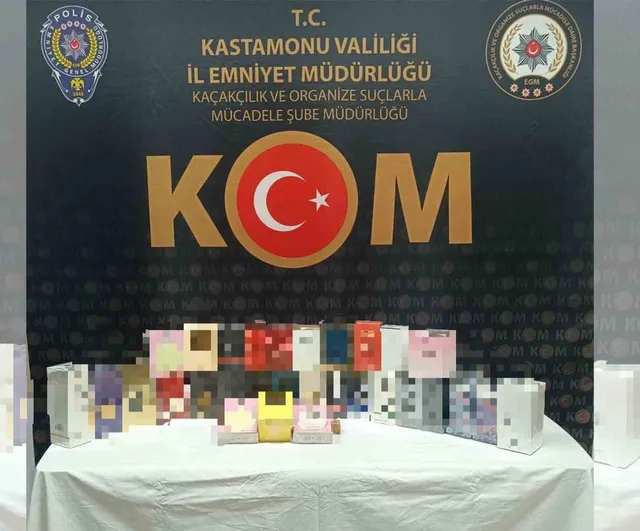 Kastamonu'da kaçakçılık operasyonunda gümrük kaçağı ürünler ele geçirildi