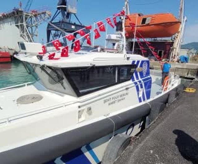 Kastamonu'ya yaklaşık 28 milyon liralık deniz kontrol botu; Şehit Polis Ahmet Şahan'ın adı verildi