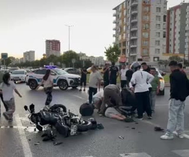 Kocasinan'da otomobil ile motosiklet çarpıştı: bir kişi yaralandı