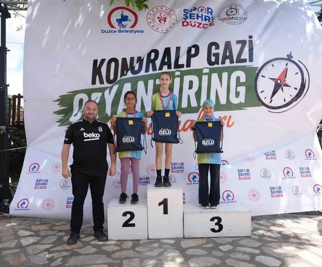 Konuralp antik kentinde oryantiring yarışması gerçekleştirildi