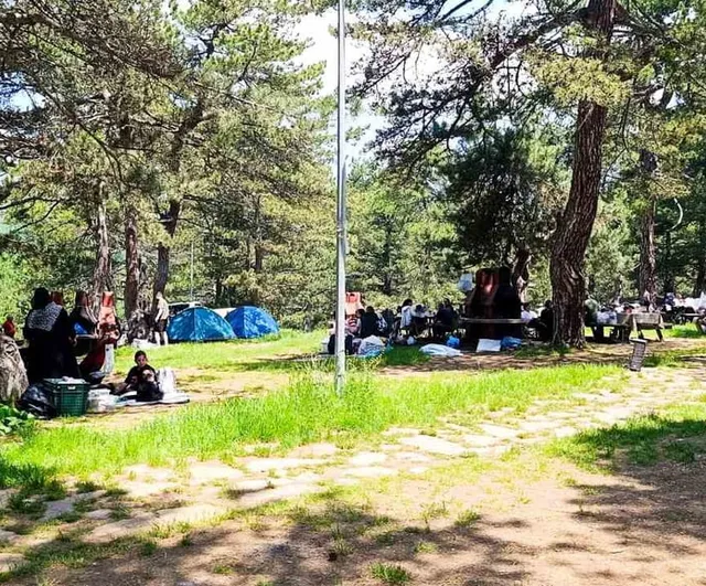 Küçükelmalı Tabiat Parkı hafta sonları yüzlerce günübirlik ziyaretçiyi ağırlıyor