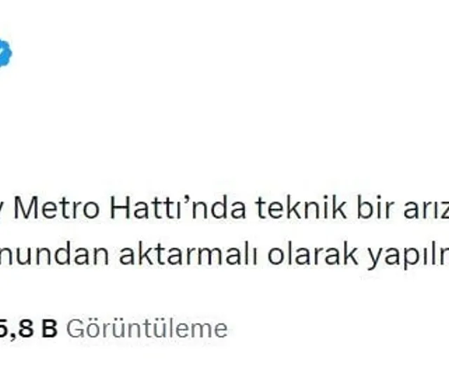 M7 Yıldız-Mahmutbey Hattında Teknik Arıza: Yolcular Tünelde Yürümek Zorunda Kaldı