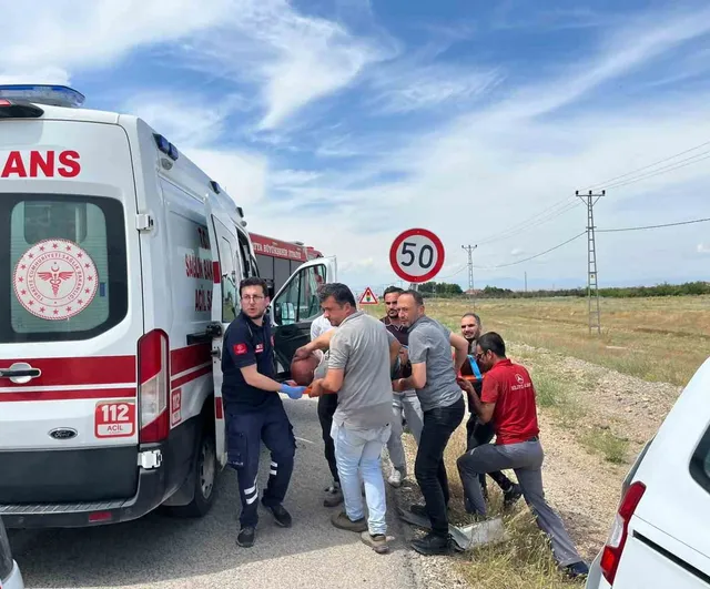 Malatya-Sivas Karayolu'nda iki hafif ticari aracın çarpışması: 3 yaralı