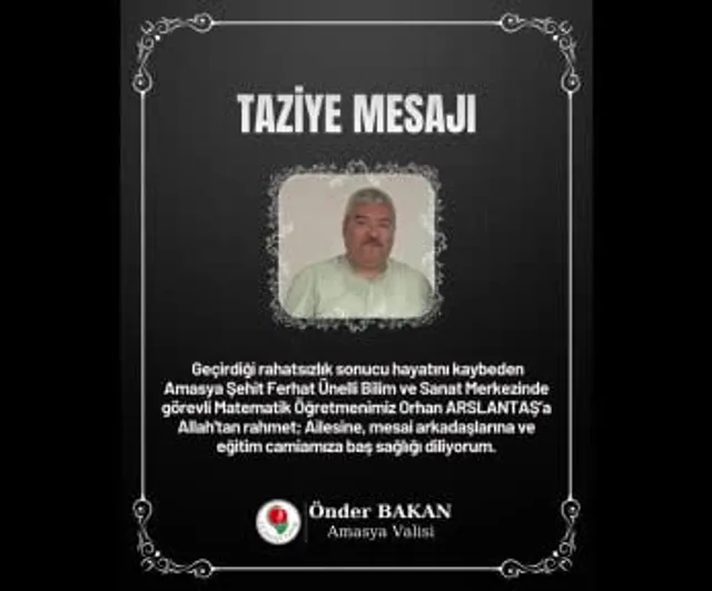 Orhan öğretmen doğum günü ve evlilik yıldönümünde hayatını kaybetti