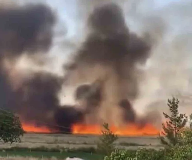 Siverek’te arazi yangını: 1’i ağır 3 yaralı, 200 dönüm ekili alan zarar gördü