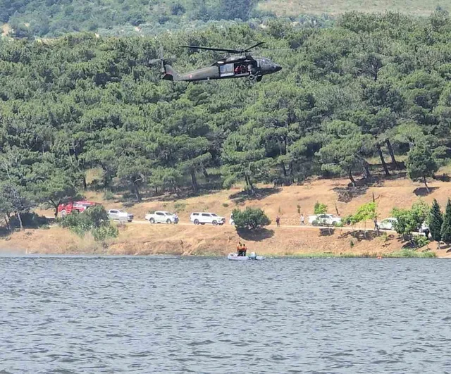 Soma'da jandarma ve AFAD ile suda arama kurtarma tatbikatı tamamlandı