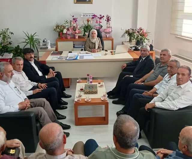 Taşımacı esnafından ulaşım daire başkanı Yel’e hayırlı olsun ziyareti