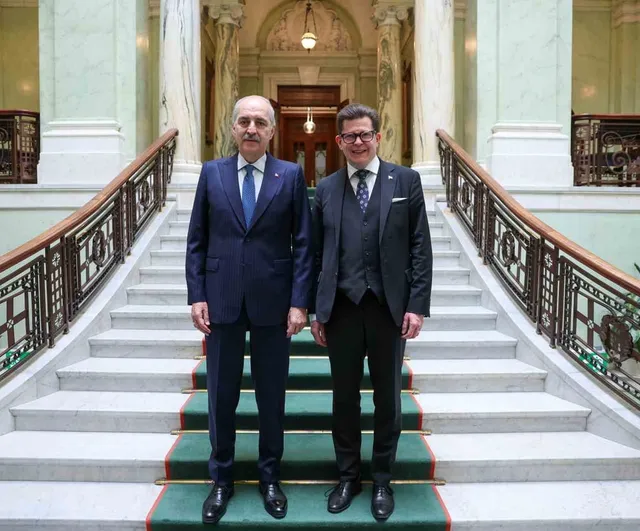 TBMM Başkanı Kurtulmuş, Stockholm'de İsveç Parlamentosu Başkanı Norlen ile Görüştü
