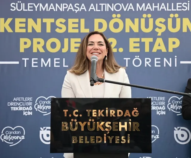 Tekirdağ Altınova Kentsel Dönüşüm Projesi 2. Etabı: 84 Konut ve 4 İş Yerinin Temeli Atıldı