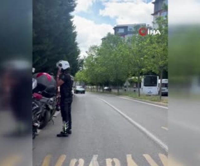 Tekirdağ'da yetersiz ehliyetle yakalanan aday sürücünün belgesi iptal edildi