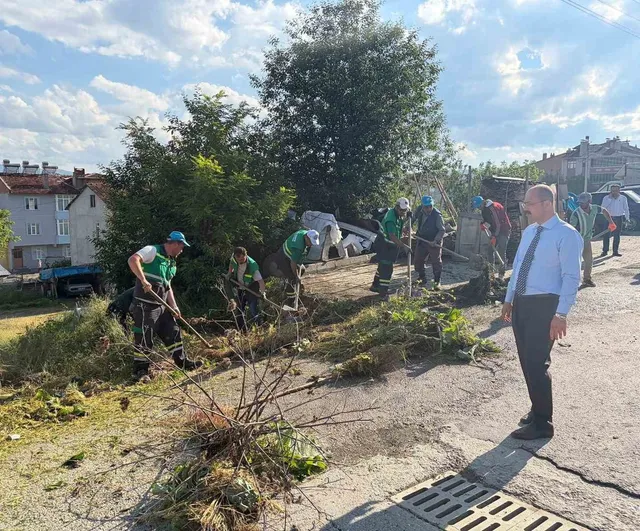 Tosya Belediyesi'nden Oto Sanayi Bölgesi'nde çevre temizliği