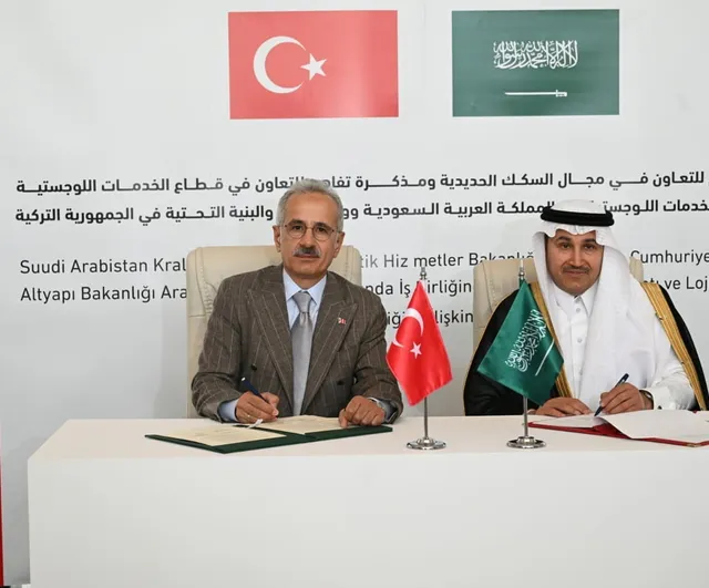 Türkiye ve Suudi Arabistan, demiryolu ve lojistikte iki mutabakat zaptı imzaladı
