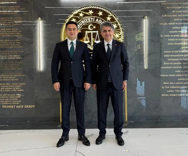 Valilerden başsavcı Yasin Emre'ye hayırlı olsun ziyareti