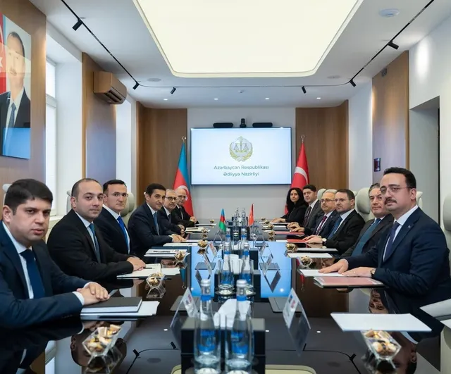 Adalet bakanı Gürlek, Azerbaycanlı mevkidaşı Ahmadov ile bir araya geldi