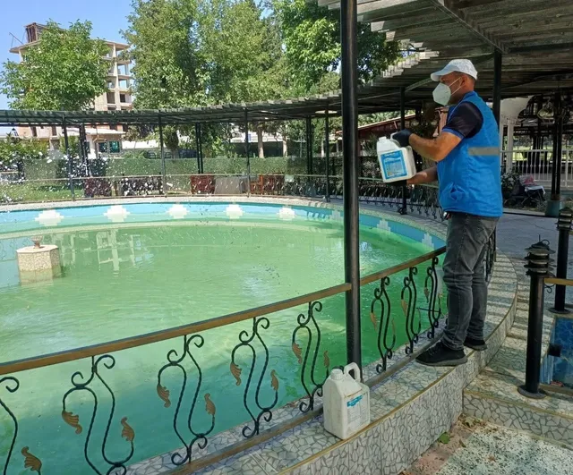 Adıyaman Belediyesi'nden üvez ve sivrisineğe karşı kesintisiz mücadele