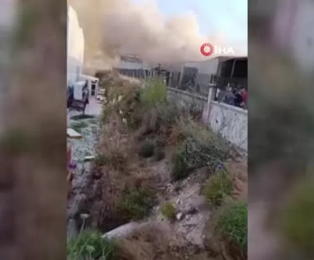 Afyonkarahisar'da sucuk fabrikasında yangın