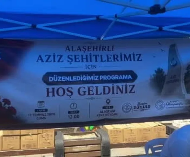 Alaşehir’de şehitler anısına 2 bin kişilik vefa sofrası