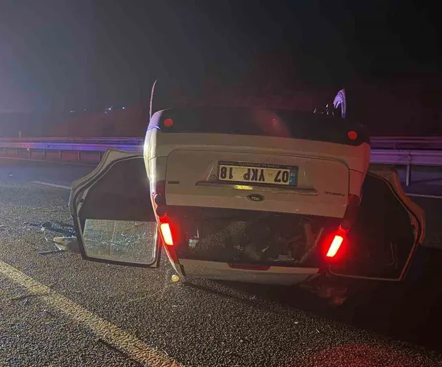 Alkollü sürüşün faturası: bozuk yolda takla atan otomobilin sürücüsü 1,65 promil alkolliydi