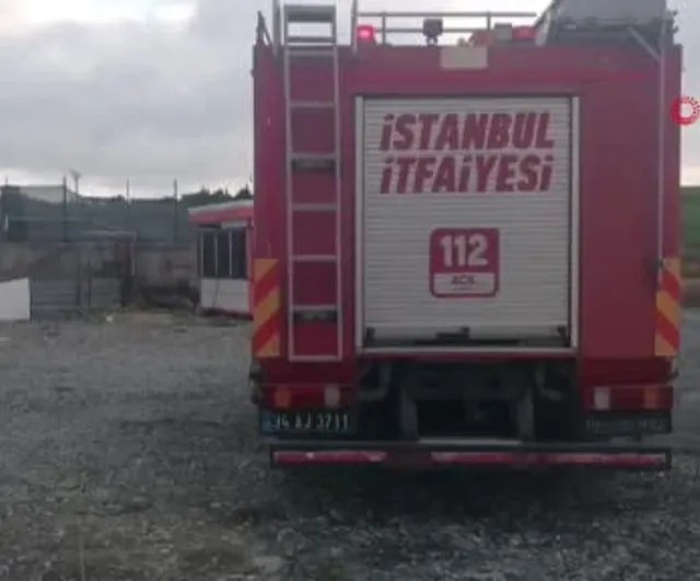 Arnavutköy'de yumuşak zemine saplanan iki büyükbaş hayvan itfaiye tarafından kurtarıldı