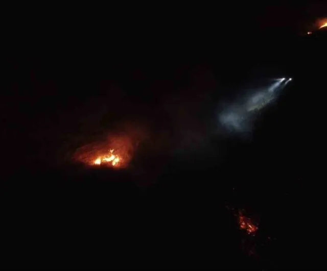Balıkesir'de gece yarısı orman yangını