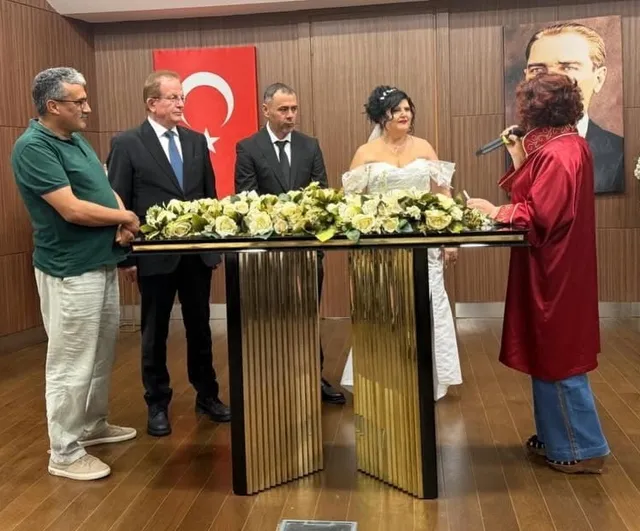 Basının emektarı ile işadamı Denizli'de evet dedi