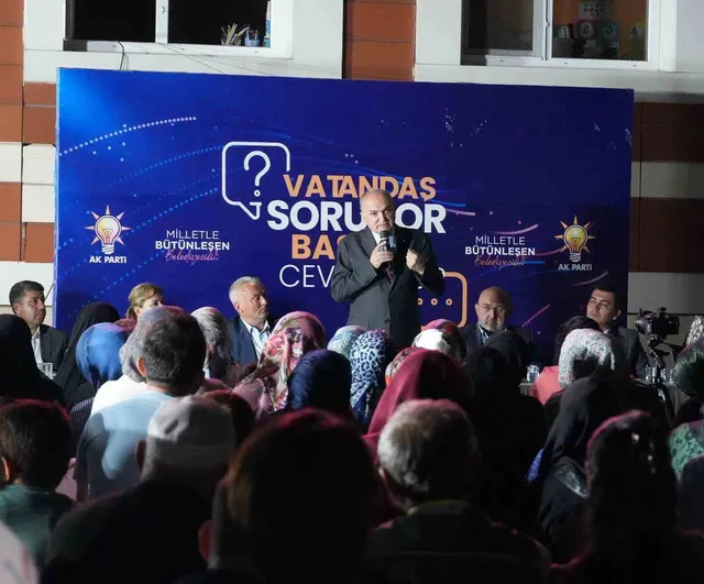 Başkan Özlü mahalle toplantılarını Sancaklar'da sürdürdü