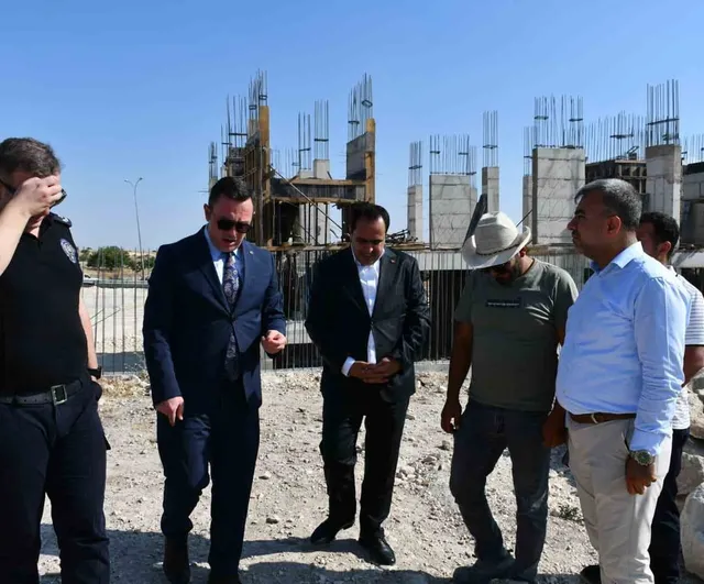 Başsavcıdan yeni adliye sarayı inşaatında inceleme