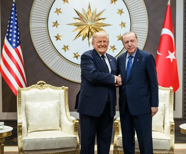 Beyaz Saray, Trump ile Cumhurbaşkanı Erdoğan'ın Ankara fotoğrafını paylaştı