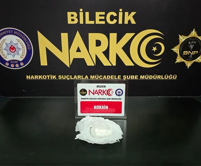 Bilecik'te narkotik baskını: kokain ele geçirildi, 1 kişi gözaltında