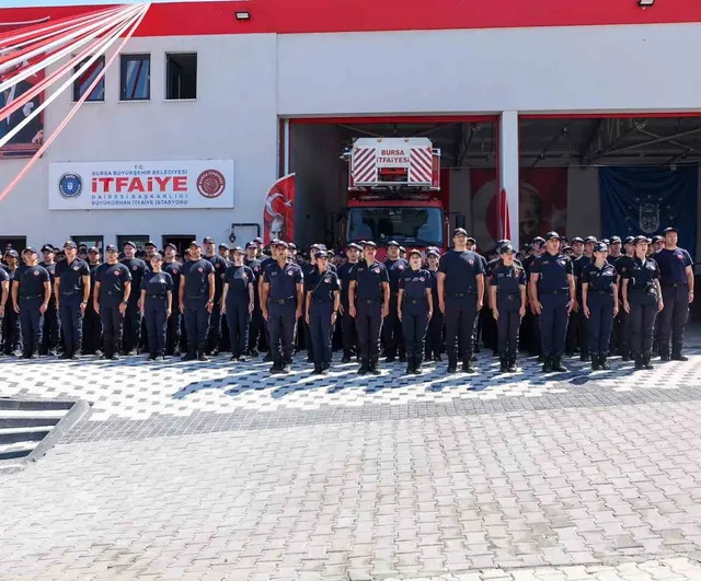 Büyükorhan'a tam donanımlı itfaiye binası hizmete girdi