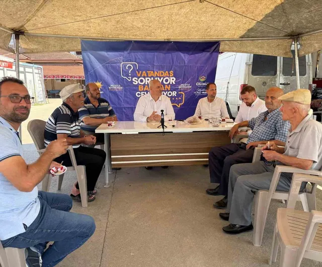 Çilimli pazarında ortak akıl: Yılmaz Yıldız halkın taleplerini dinledi