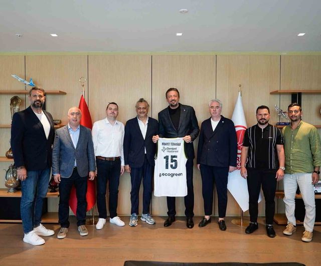Denizli Basket’ten TBF Başkanı Türkoğlu’na ziyaret