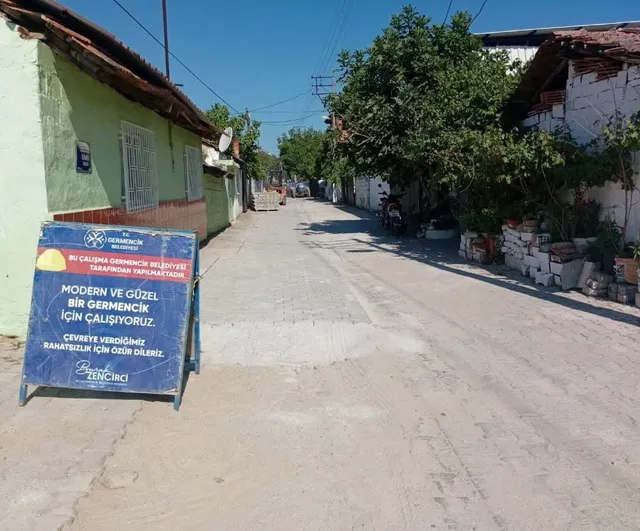 Germencik belediyesi'nden dört mahallede eş zamanlı çalışma