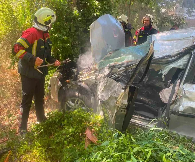 Germencik'te trafik kazasında bir kişi yaşamını yitirdi, bir kişi yaralandı