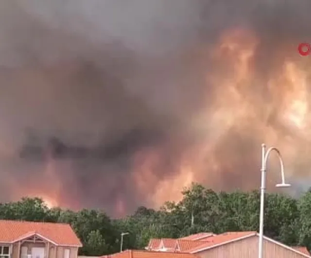 Gironde'de alevlerin gölgesinde: 44 bin kişi tahliye ediliyor