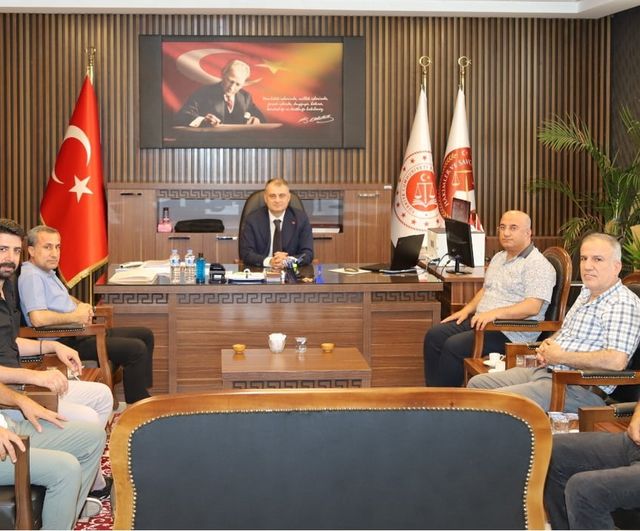 Kahta Gazeteciler ve Yazarlar Cemiyeti'nden cumhuriyet başsavcısı Atalay'a hayırlı olsun ziyareti