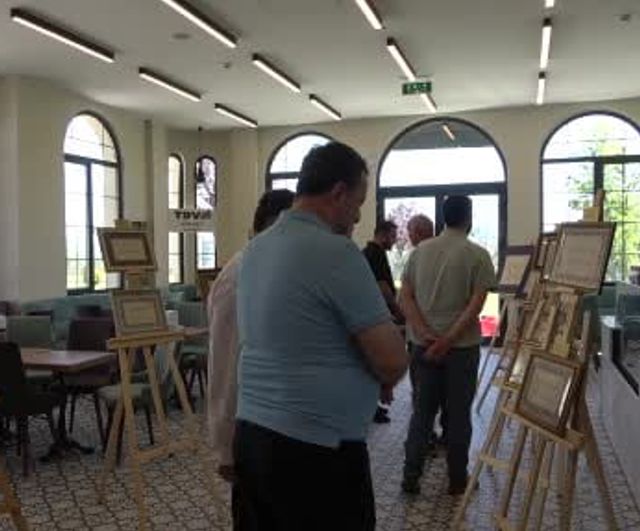 Kastamonu'da genç hattatların emekleri görücüye çıktı