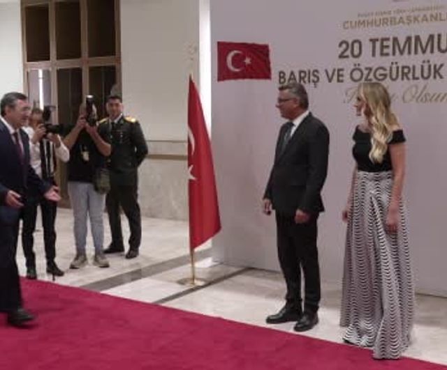 KKTC Cumhurbaşkanlığı'nda 20 Temmuz Barış ve Özgürlük Bayramı resepsiyonu