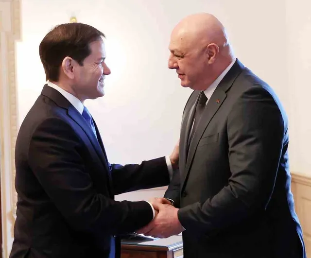 Lübnan cumhurbaşkanı Aoun, ABD dışişleri bakanı Rubio ile görüştü