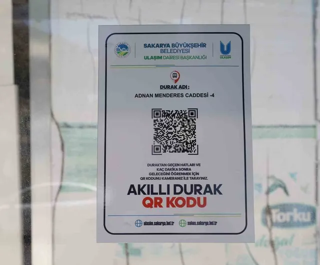 Sakarya Büyükşehir Belediyesi QR akıllı durak sistemini hayata geçiriyor